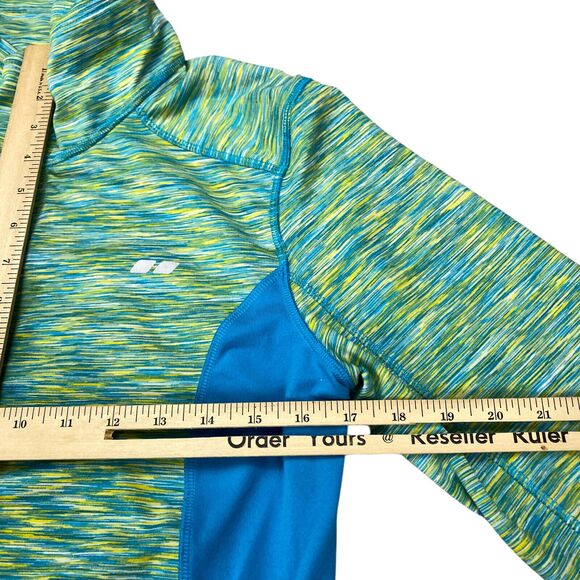 Koppen Jacket Womens M Neon Green Colorblock Performance Stretch Athleisure - Picture 10 of 16